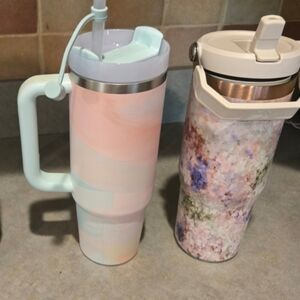 Stanley Tumbler Set with Straws EUC